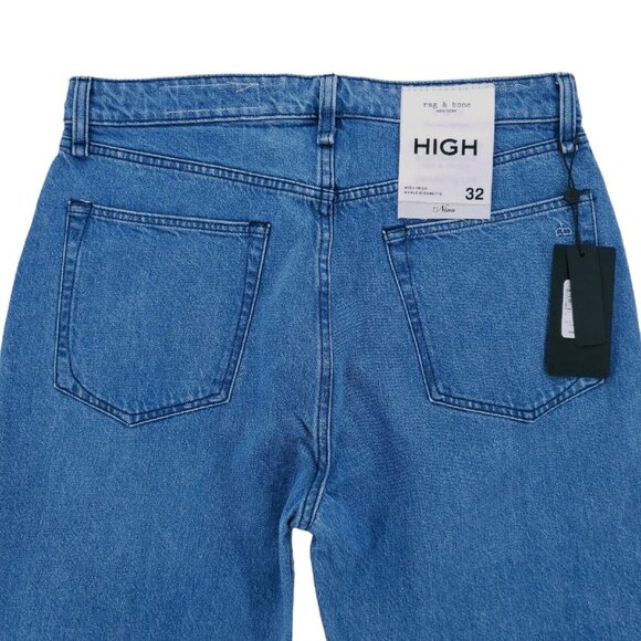 NWT Rag & Bone NINA High Rise Ankle Cigarette Jeans POPPY Button Fly  - Size … - Picture 3 of 14